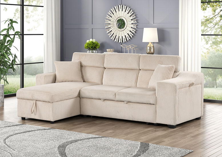 Bonaterra II Beige Storage Sectional - Image 1