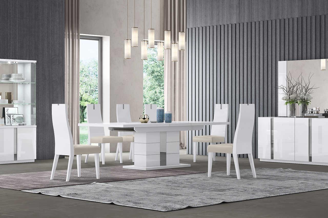 Chloe White High Gloss Dining Buffet - Image 3