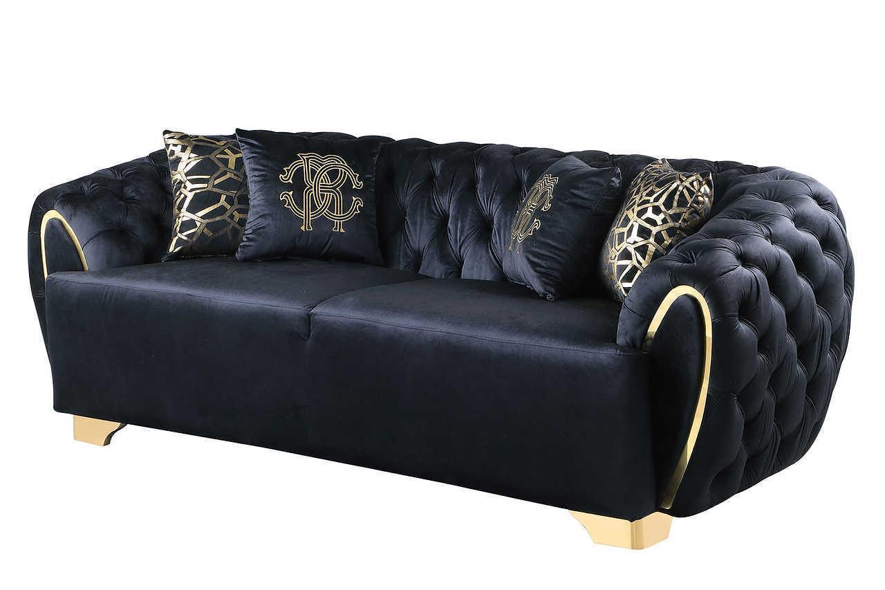 Mila Black Living Room Set - Image 3
