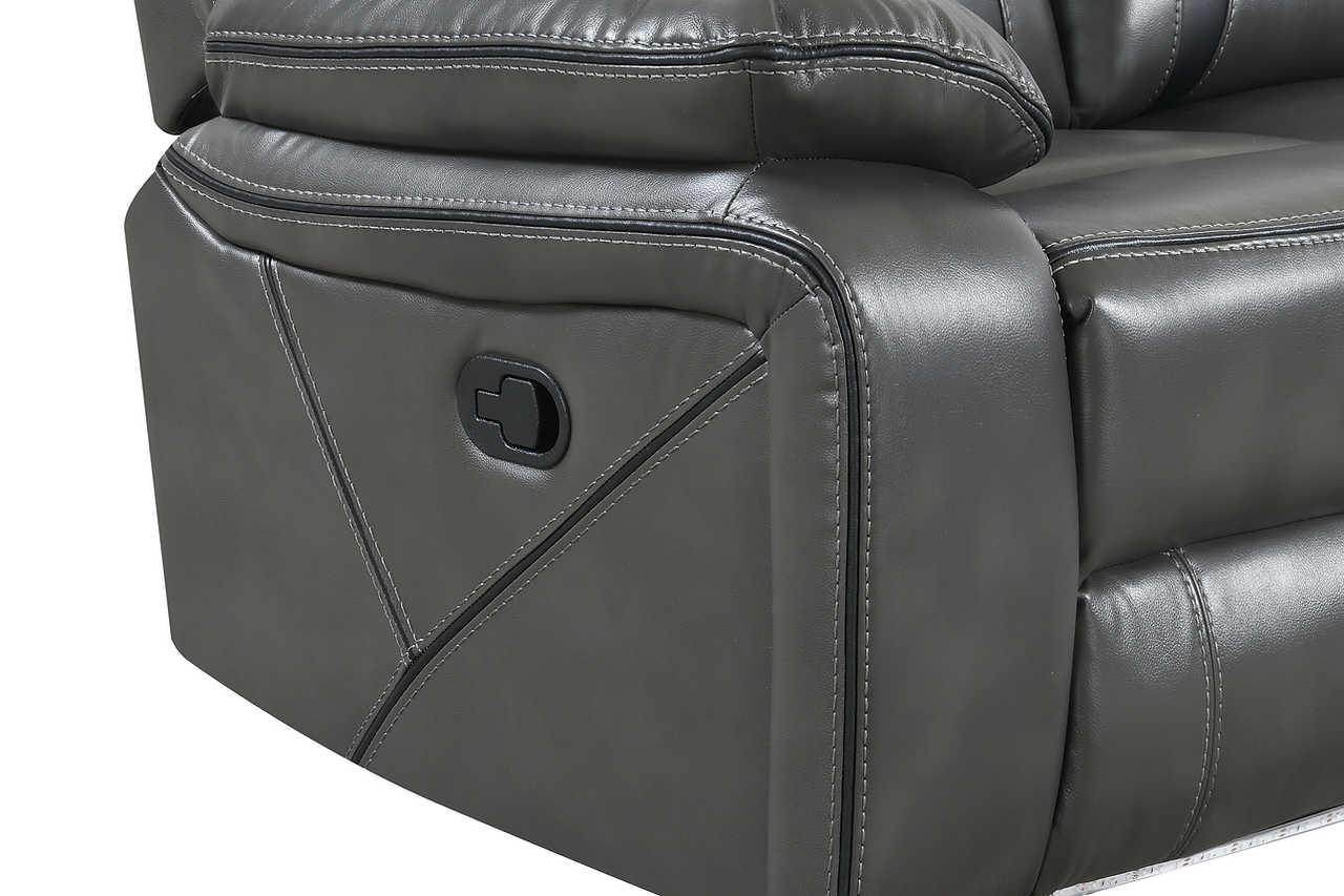 Concord Light Grey 3-Piece Reclining Set - Image 2