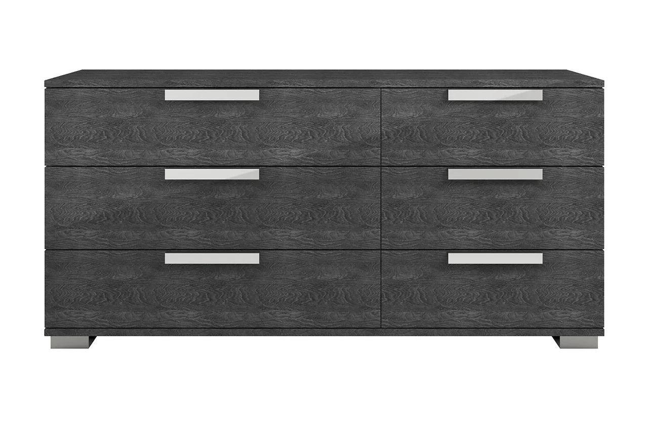 Sarah Rhombus Gray Upholstered Panel Bedroom Set - Image 3