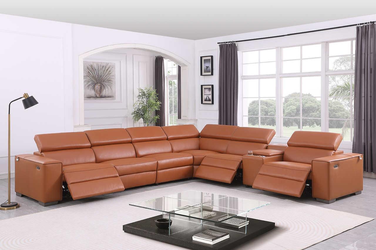 Picasso Carmel 7-Piece 3 Power Reclining Sectional - Image 1