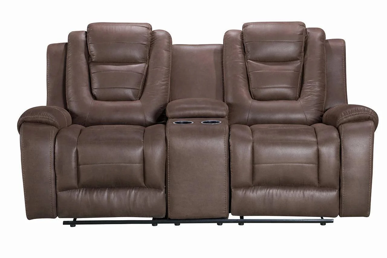 Galaxy Brown Upholstered Recliner - Image 3