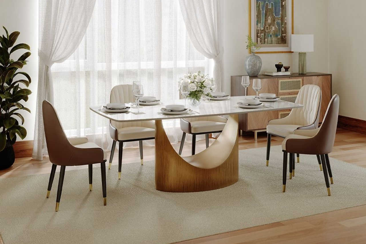 Lexi Glossy White Table - Image 1