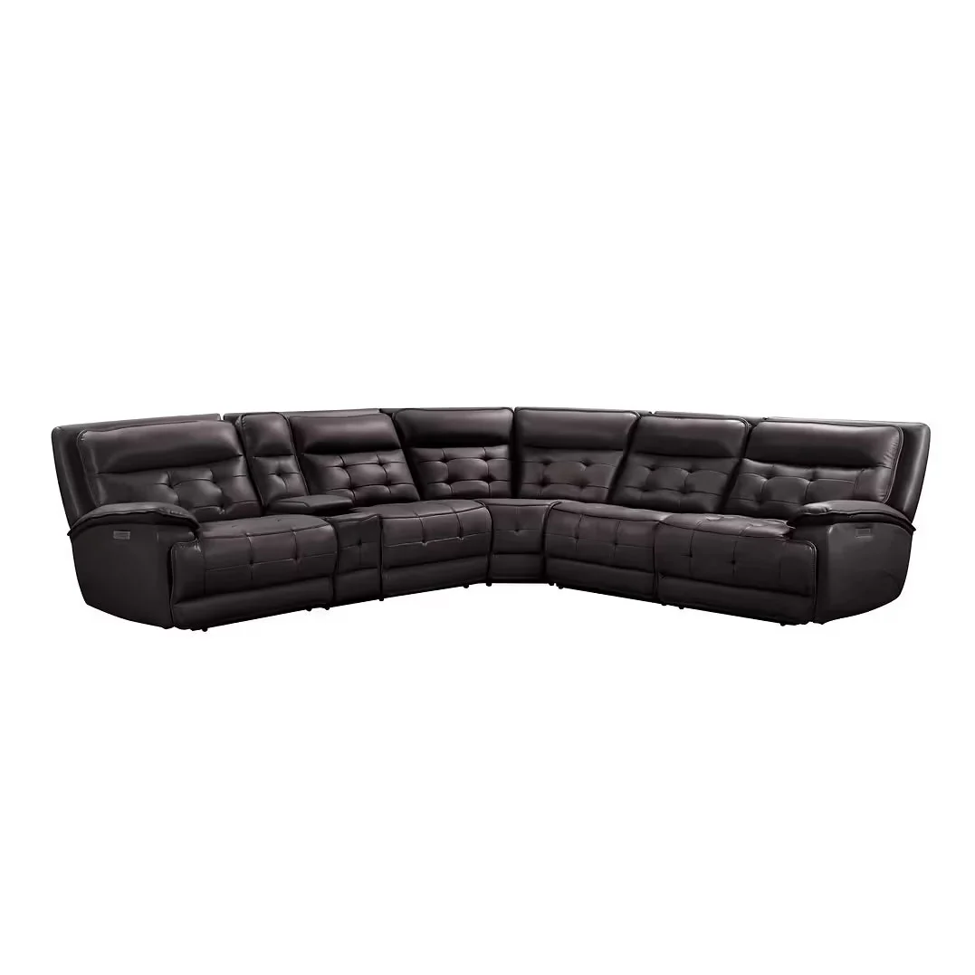 Starlight Brown Power/Adj Headrest Reclining Sectional - Image 3