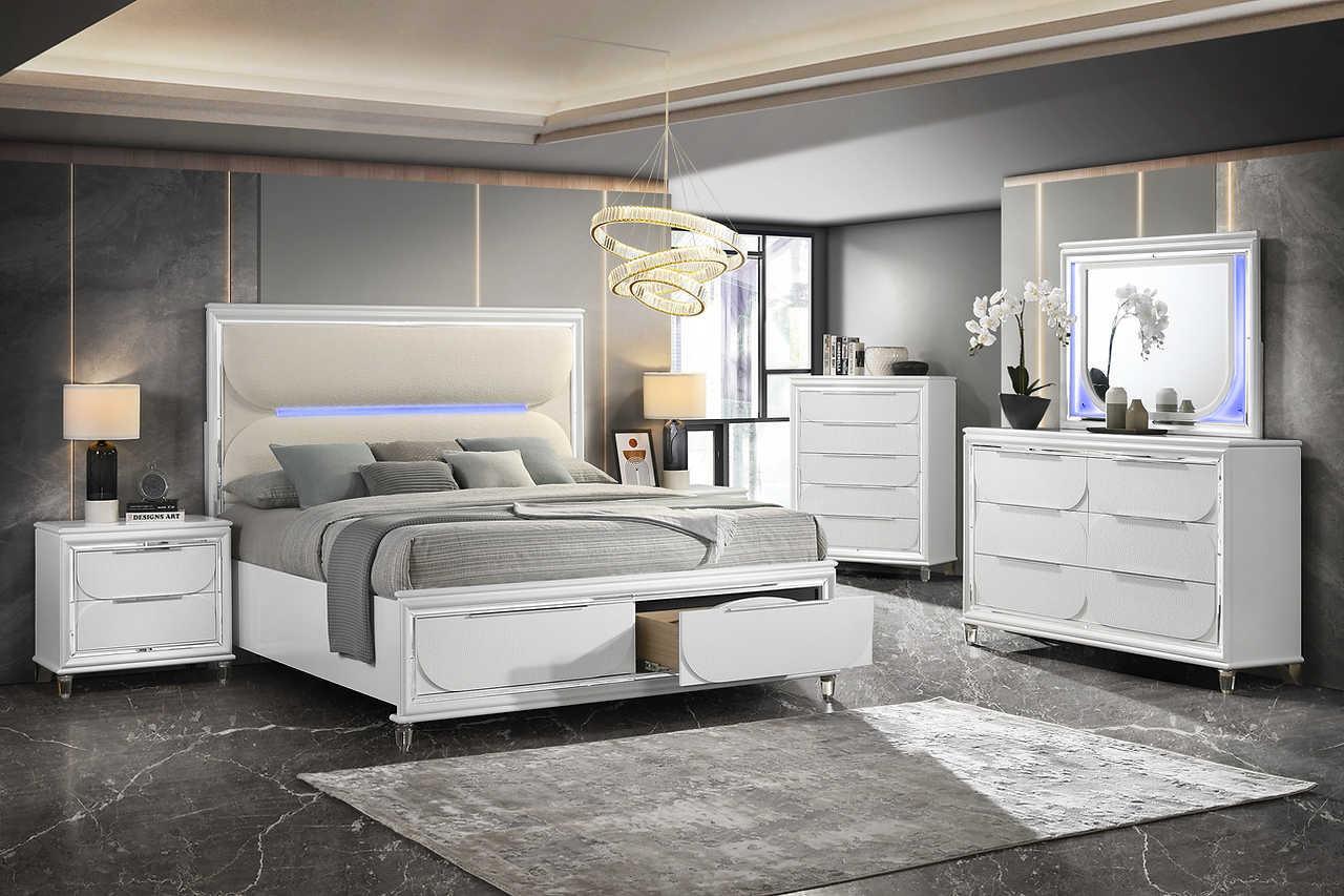 Aria White Nightstand - Image 2