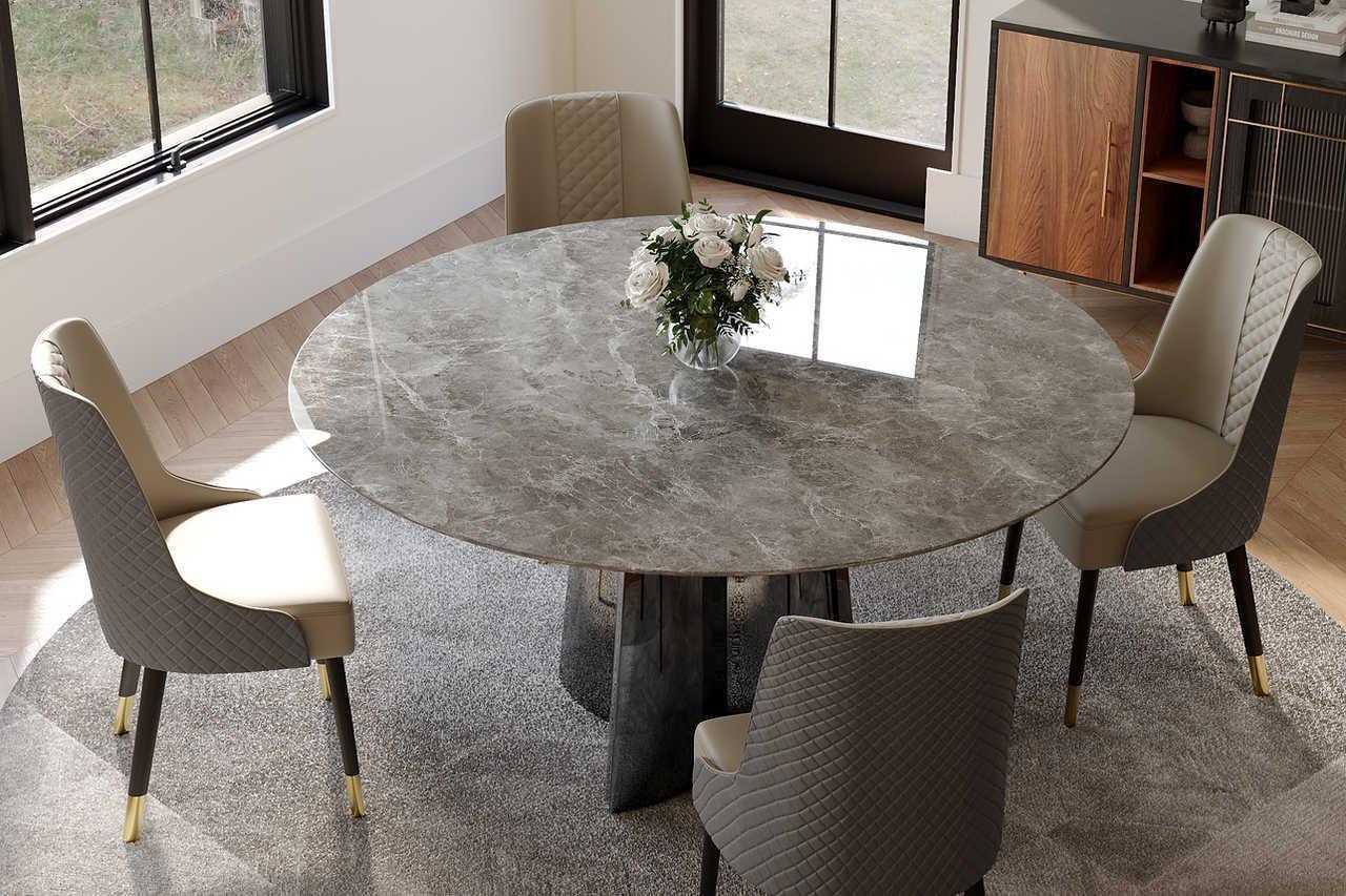 Luxe Faux Marble Dining Table #1 - Image 2