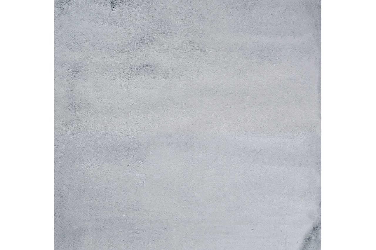Rabbit Solid Silver Art Silk Shine Rug - Image 1