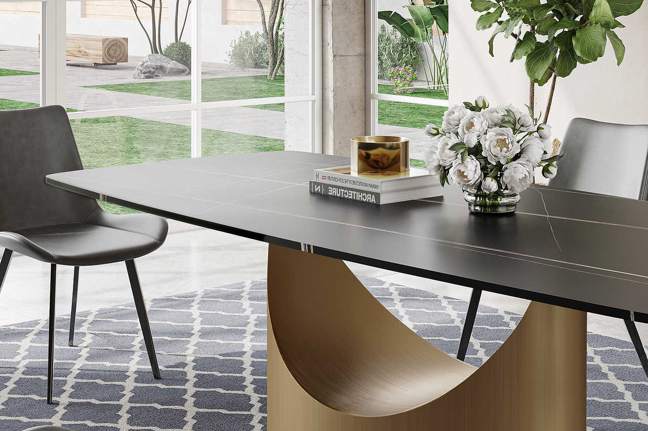 Lexi Matte Sintered Stone Table - Image 3