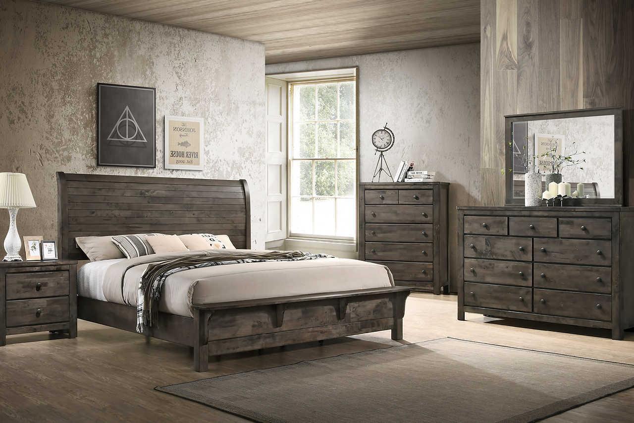 Farmhouse Gray 5-Drawers Chest - Image 2