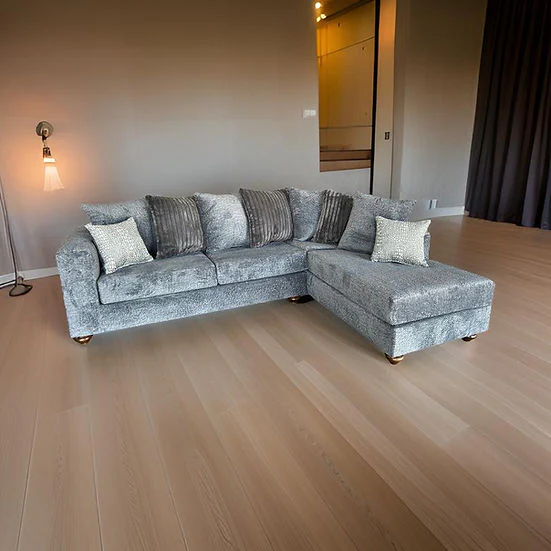 Rivera Grey Fabric Sectional - Image 1