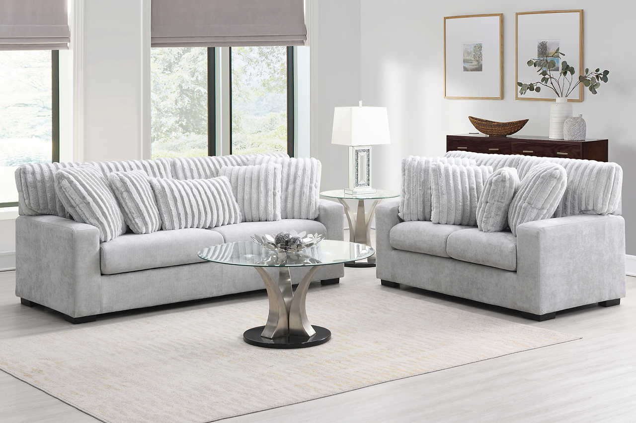 Tarra Gray Fabric Chair - Image 3