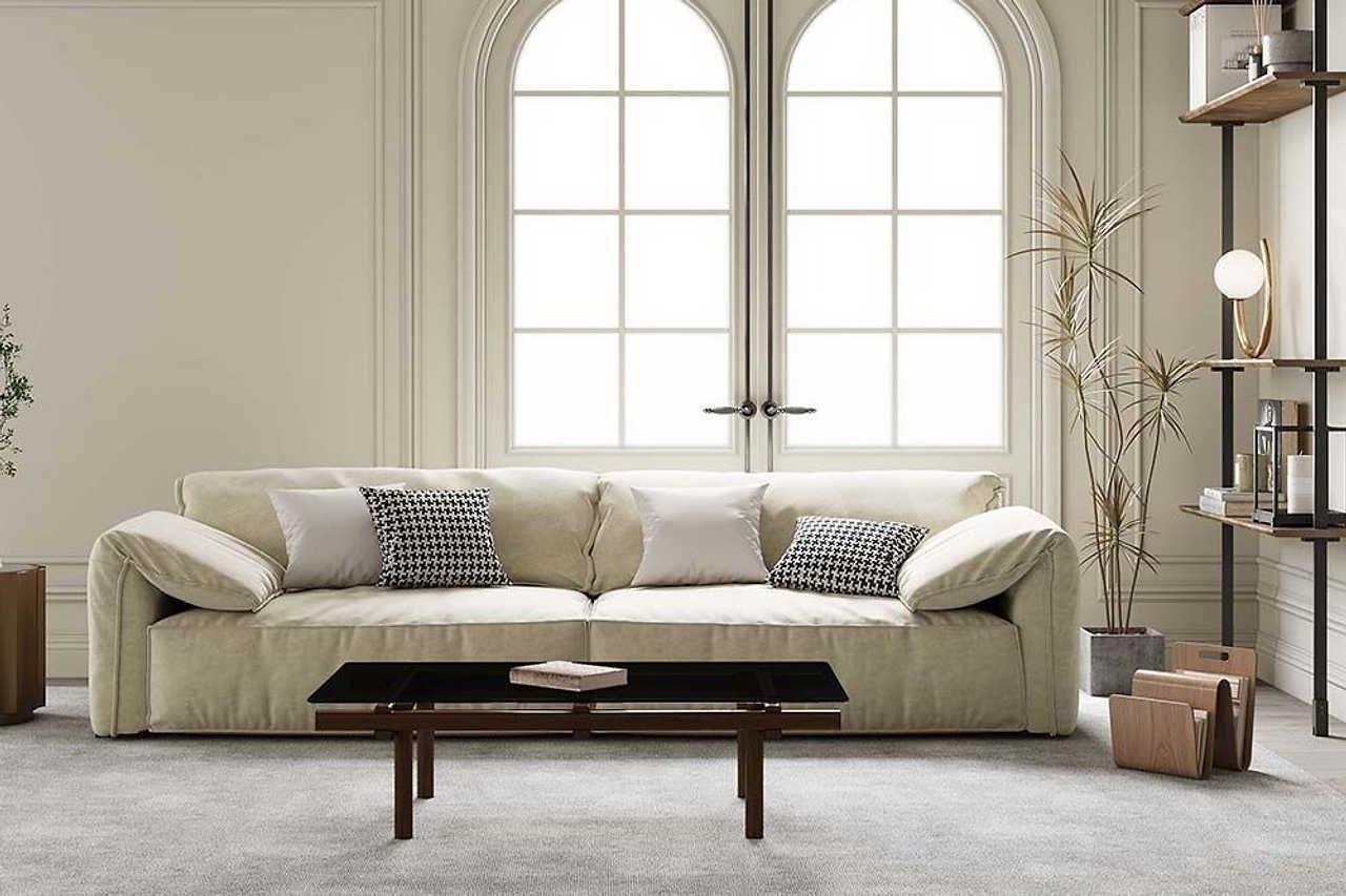 Jovi Beige Sofa - Image 1