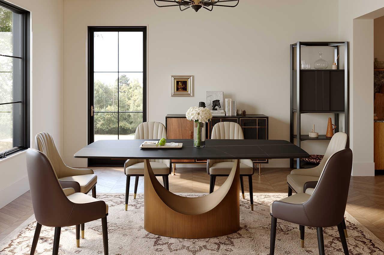 Lexi Matte Sintered Stone Dining Table #2 - Image 2