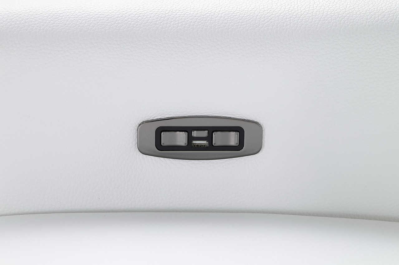 Nexus White Power Reclining Sectional - Image 3
