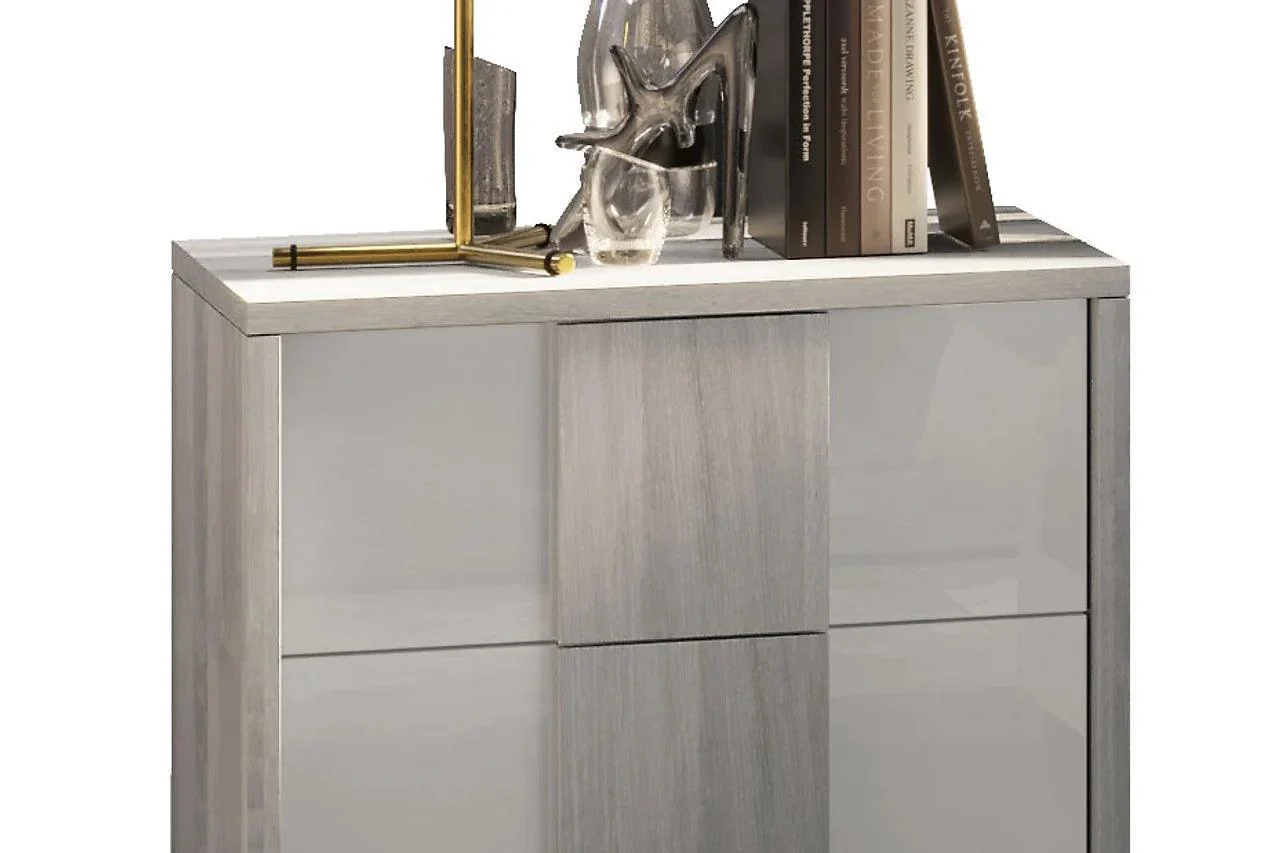 Tower White 2-Drawers Nightstand - Image 1
