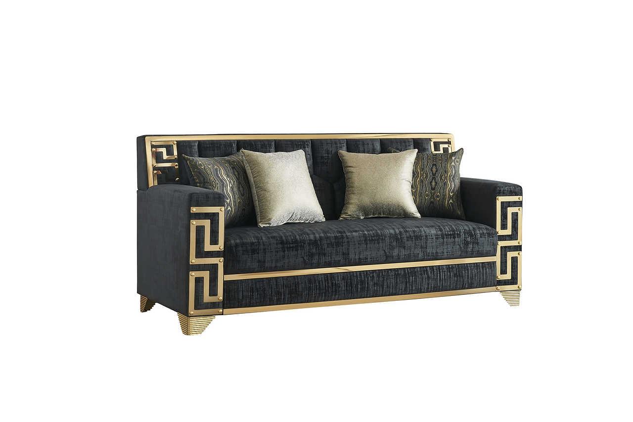 Hira Black Living Room Set - Image 3