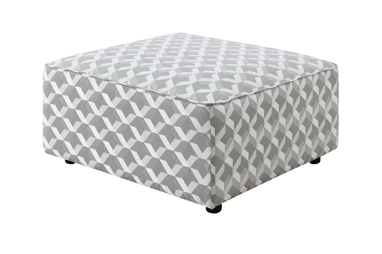 Brady Black Ottoman - Image 1