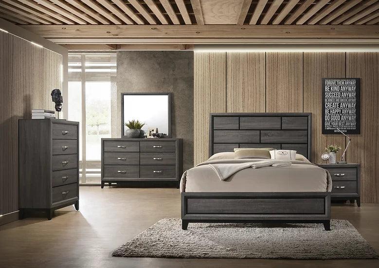 Destin Gray Panel Bedroom Set - Image 1