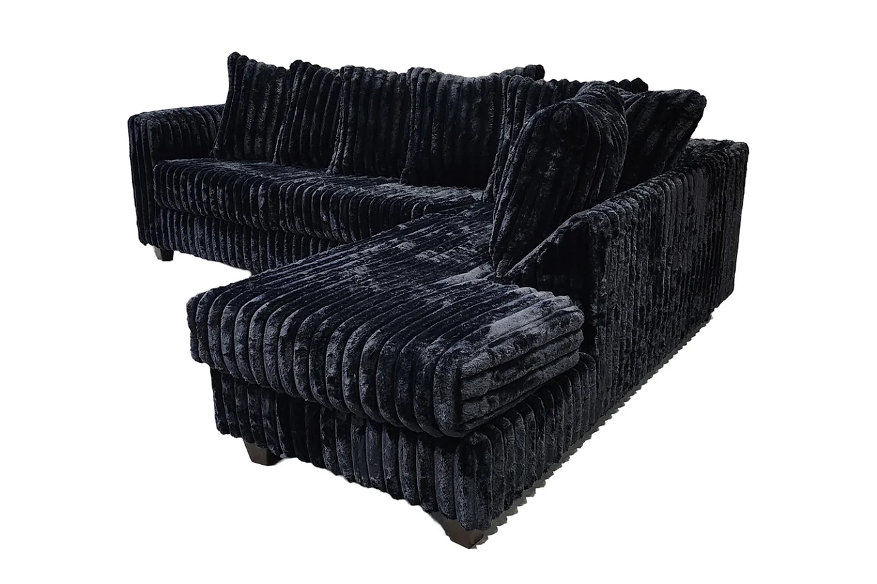 Gia Black 2-Piece Sectional - Image 2