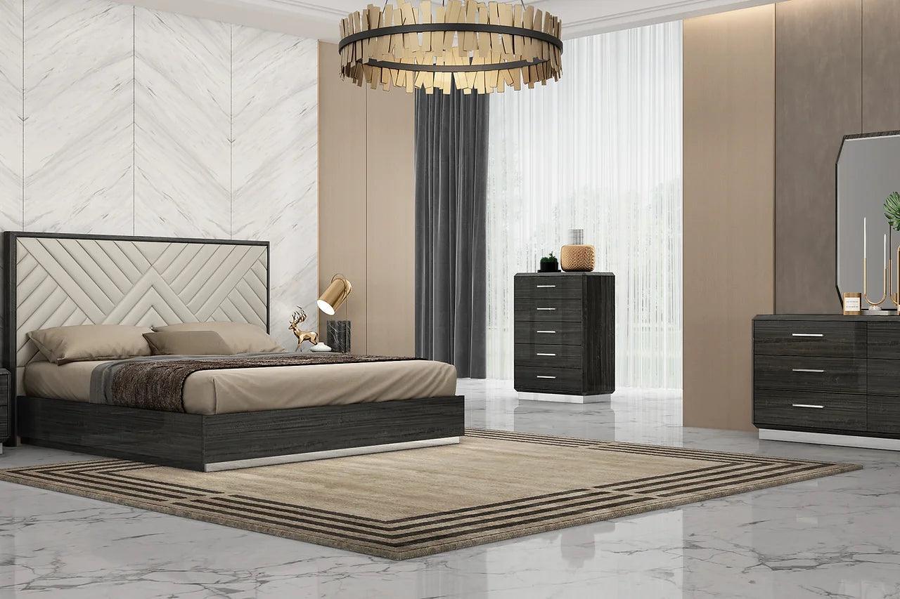 Dion Dark Gray 2-Drawers Nightstand - Image 2
