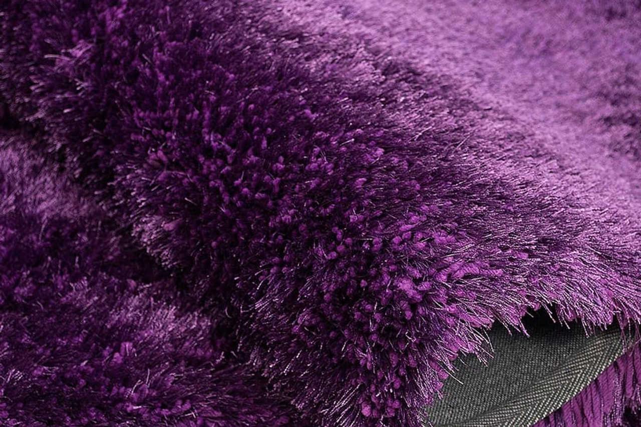 Afro Shag Violet Art Silk Shine Rug - Image 2