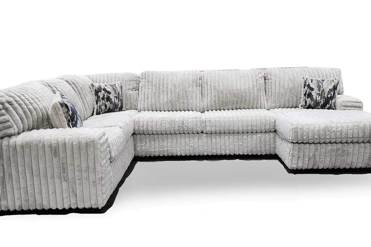 Austin Light Gray 3-Piece Sectional - Image 2