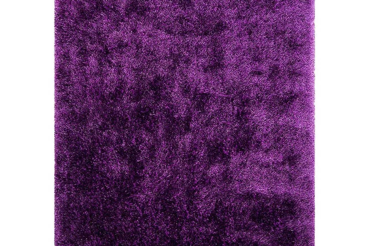 Afro Shag Violet Art Silk Shine Rug