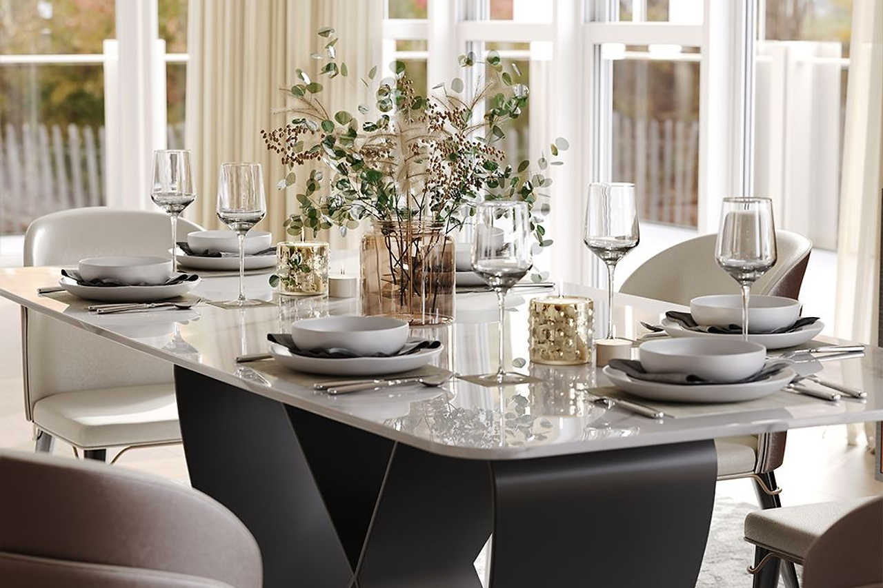 Amara Glossy White 79" Table - Image 3
