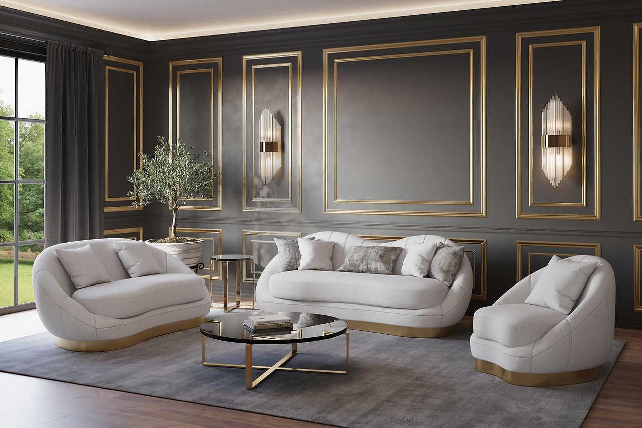Olena Ivory 2-Piece Living Room Set - Image 2