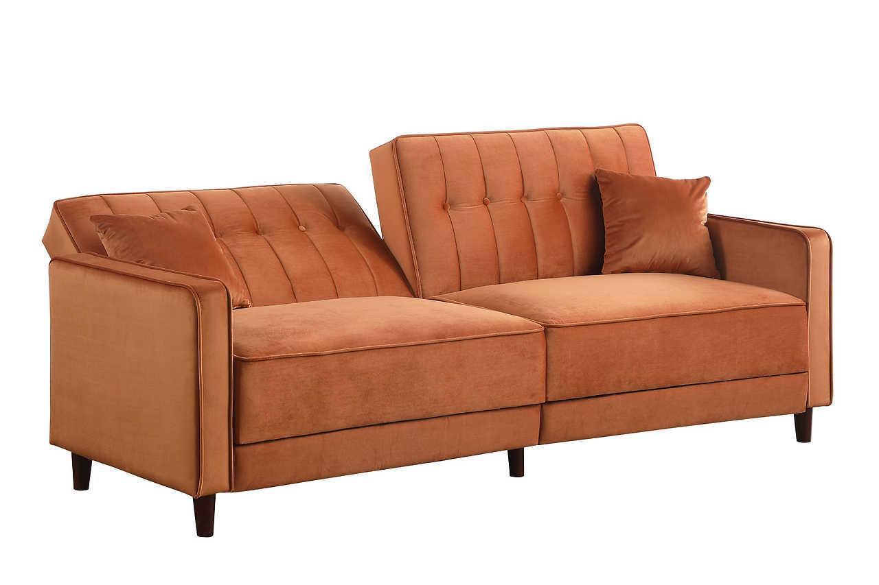 Cozy Rust Sofa Bed - Image 1