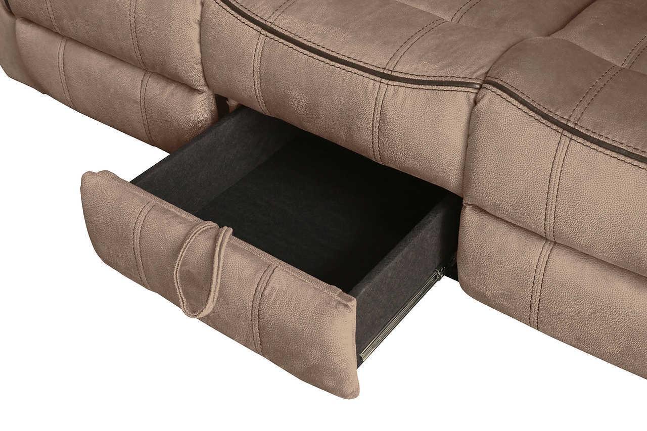 Rio Grande Brown Microfiber 3-Piece Reclining Set - Image 2