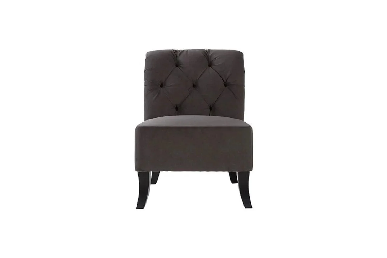Bing Gray Fabric Tufted 2-Piece Living Room Set - Image 3