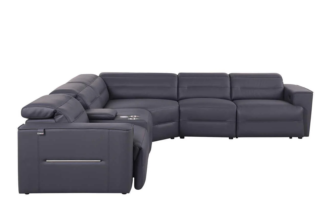 Nexus Dark Navy Power Reclining Sectional - Image 3