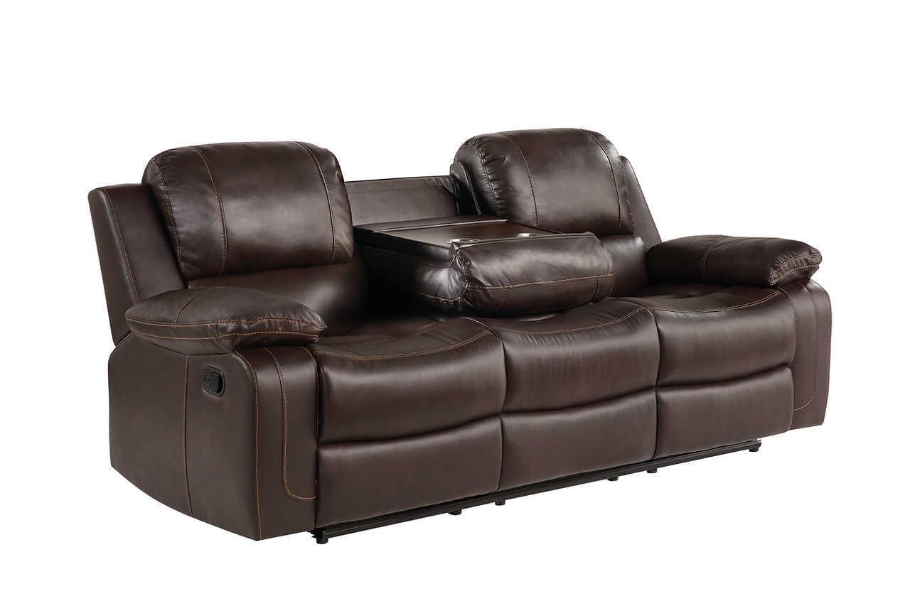 Nova Brown Reclining Loveseat - Image 2