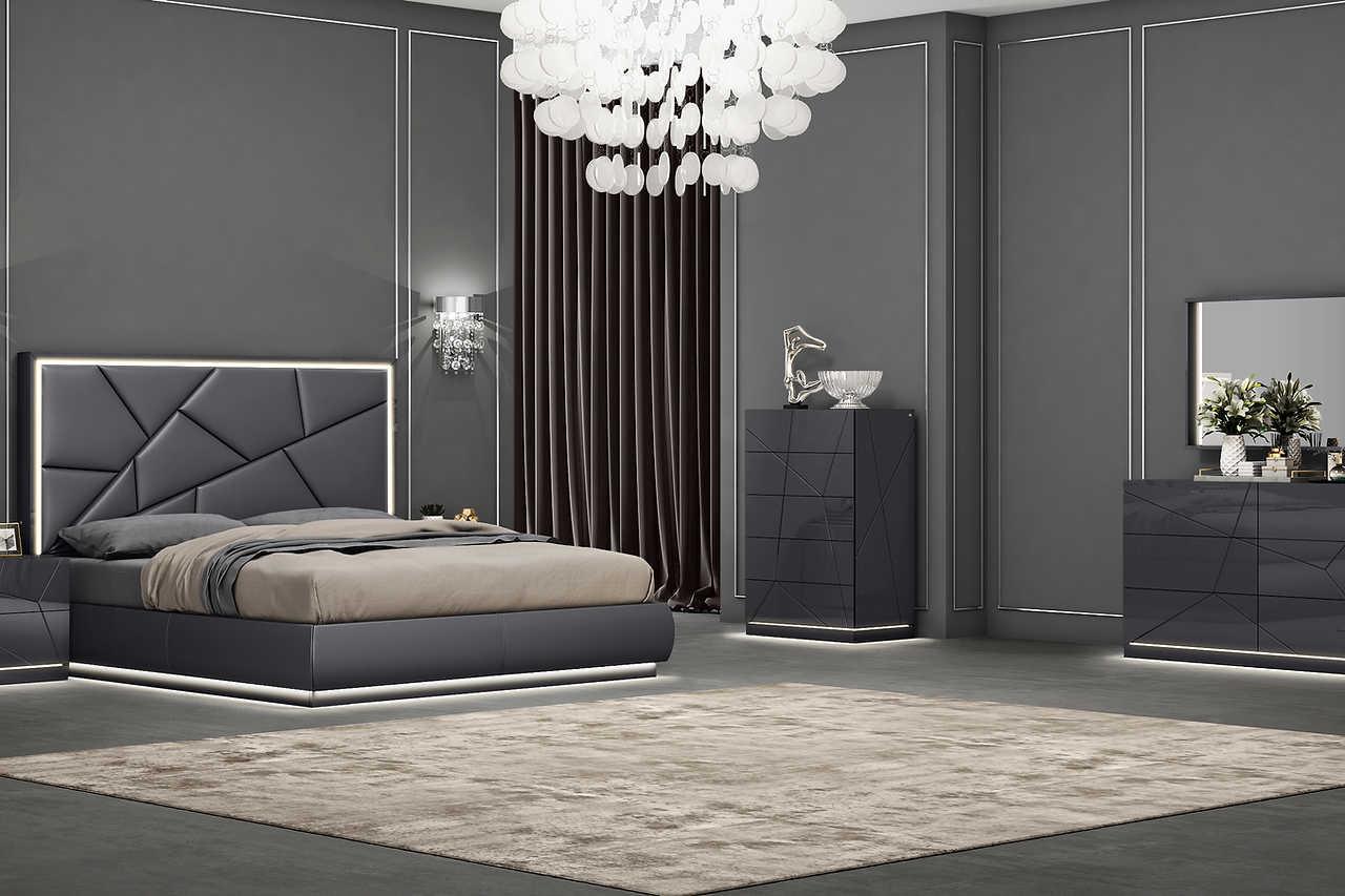 Zoe Graphite 5-Drawers Chest - Image 2