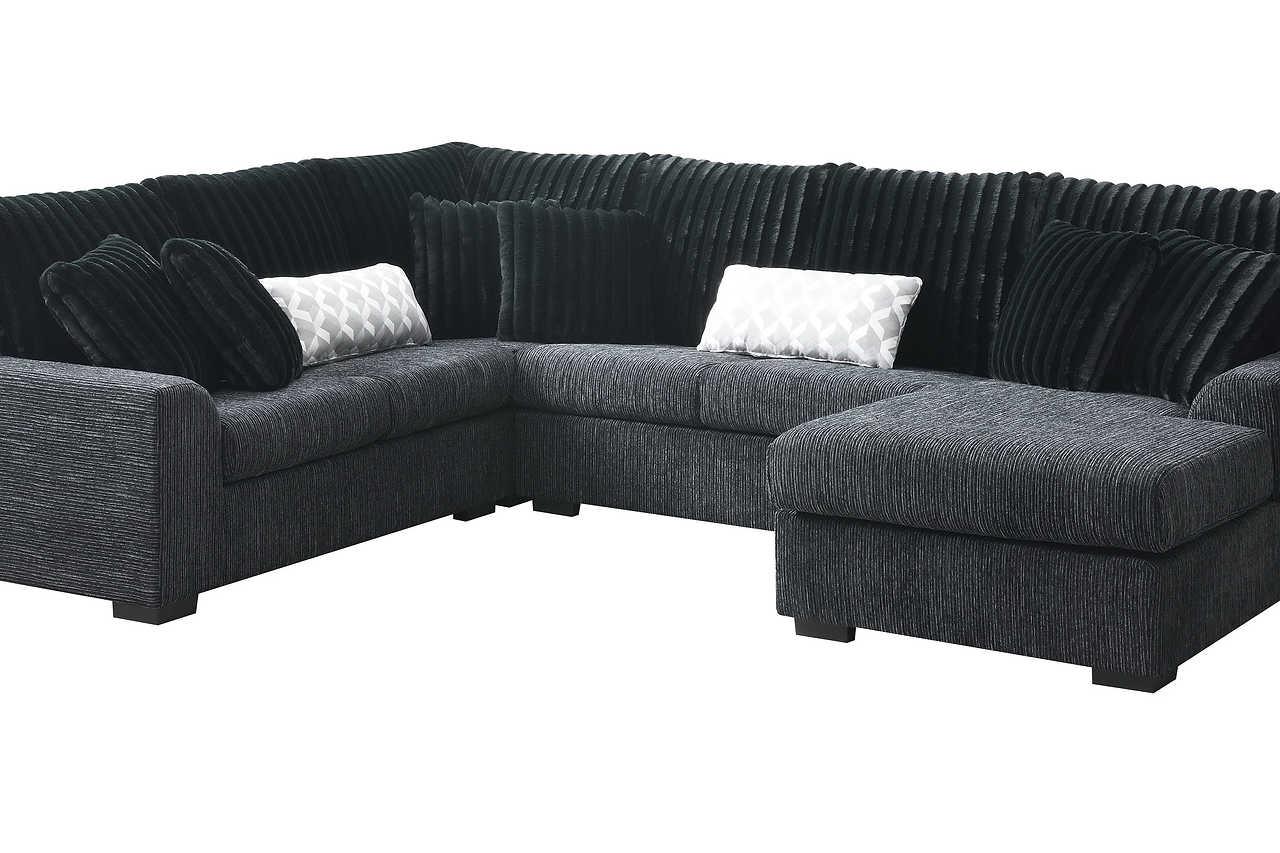 Brady Black Sectional - Image 2