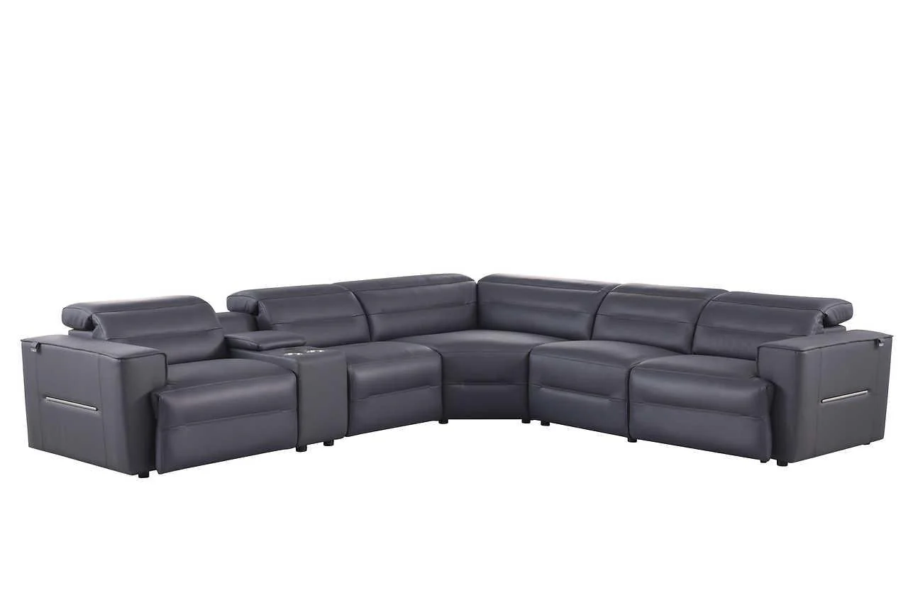 Nexus Dark Navy Power Reclining Sectional - Image 2