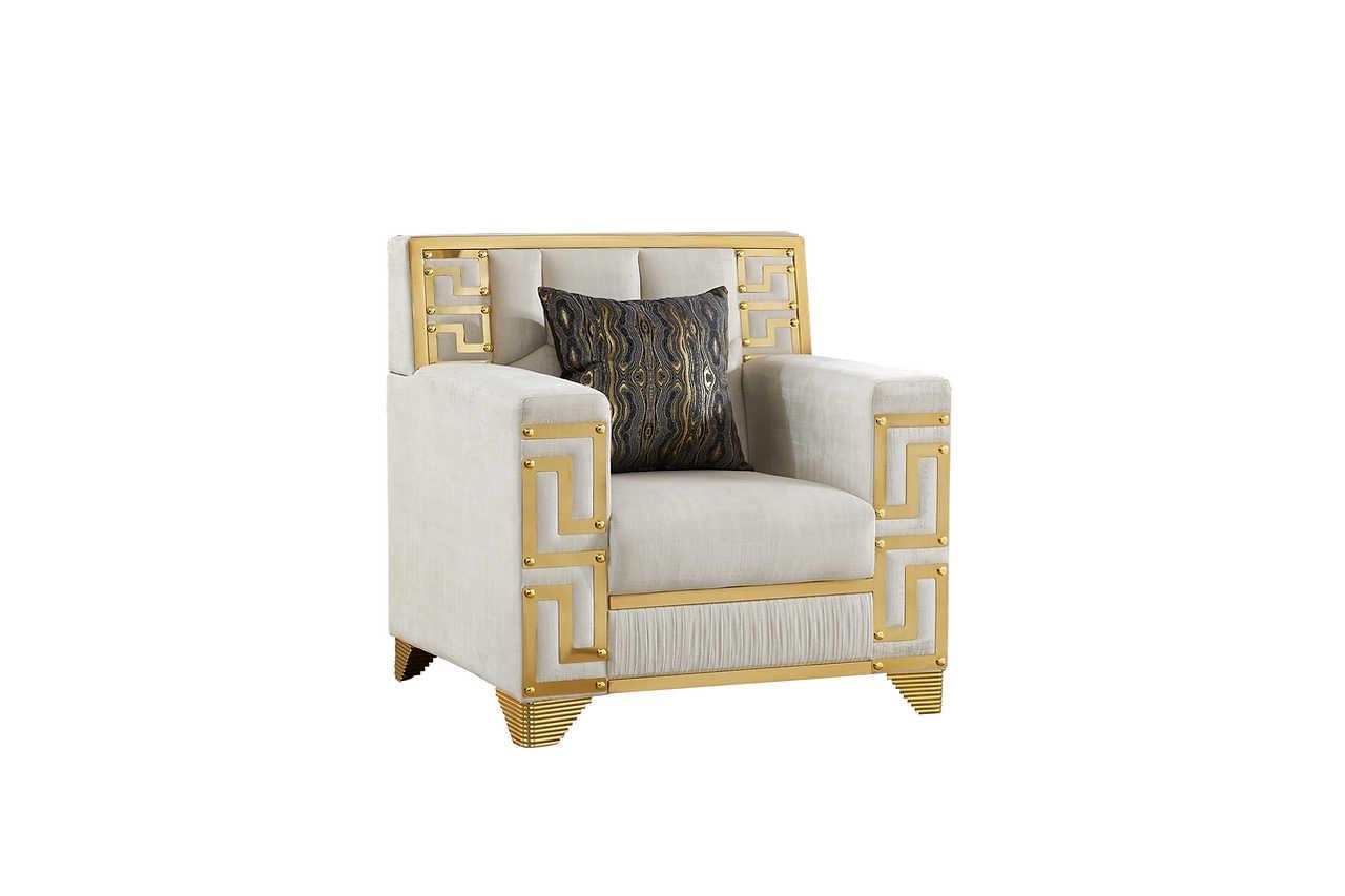 Hira Cream Chair - Image 1