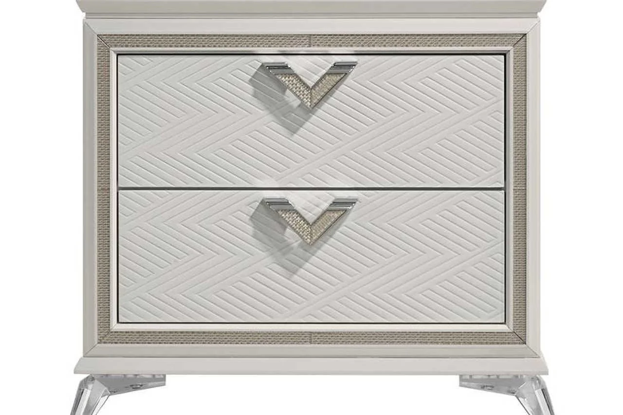Chiara Majestic Gold Nightstand - Image 1