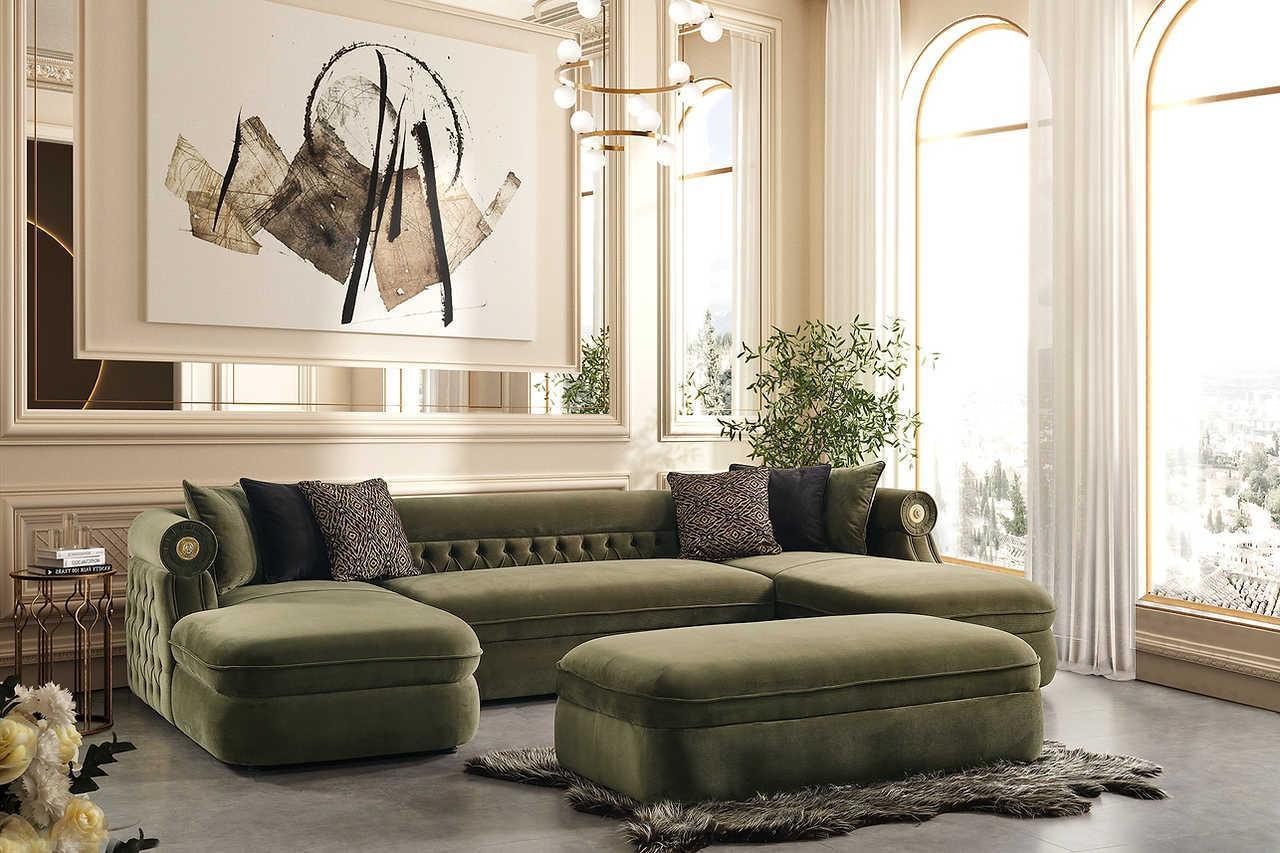 Brooklyn Green Sectional - Image 1