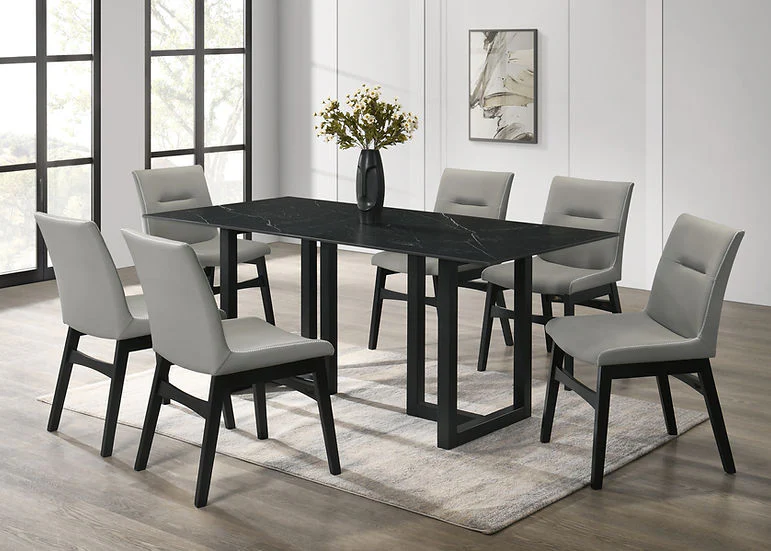Farrin Black Gray Dining Room Set - Image 1