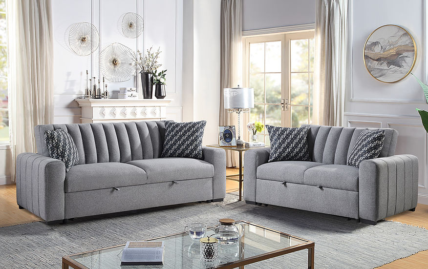 Zaira Grey Sofa - Image 1