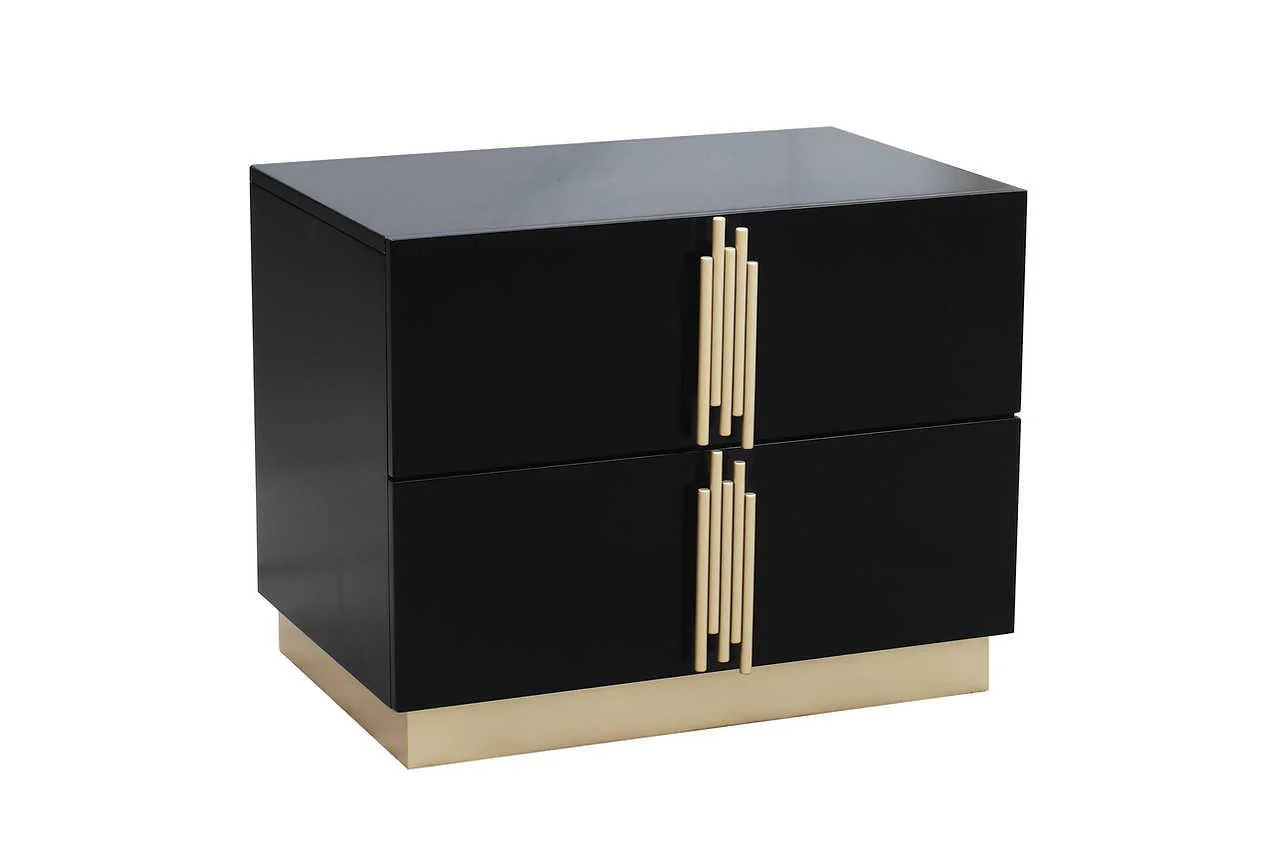 Evon Black Nightstand - Image 1