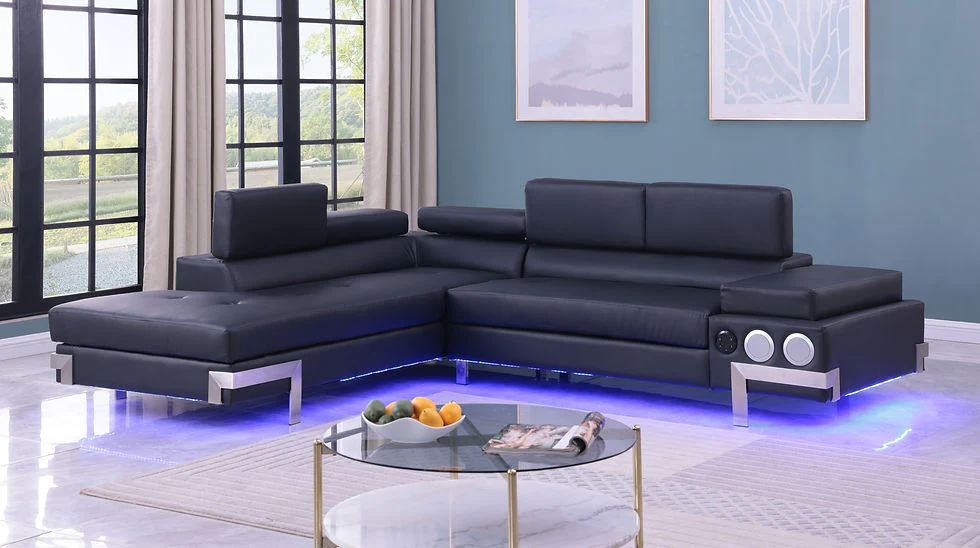 Magic Black Sectional - Image 1