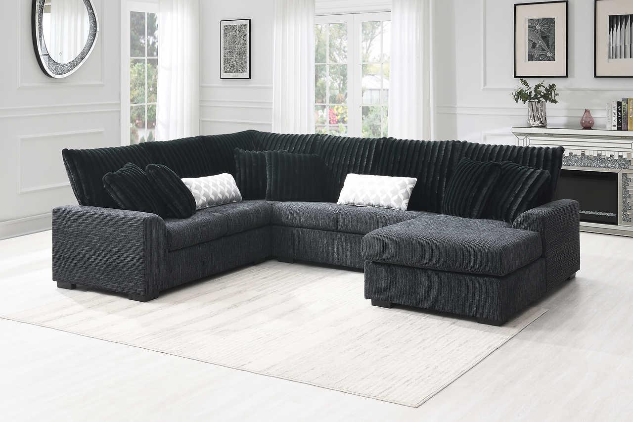 Brady Black Sectional - Image 3