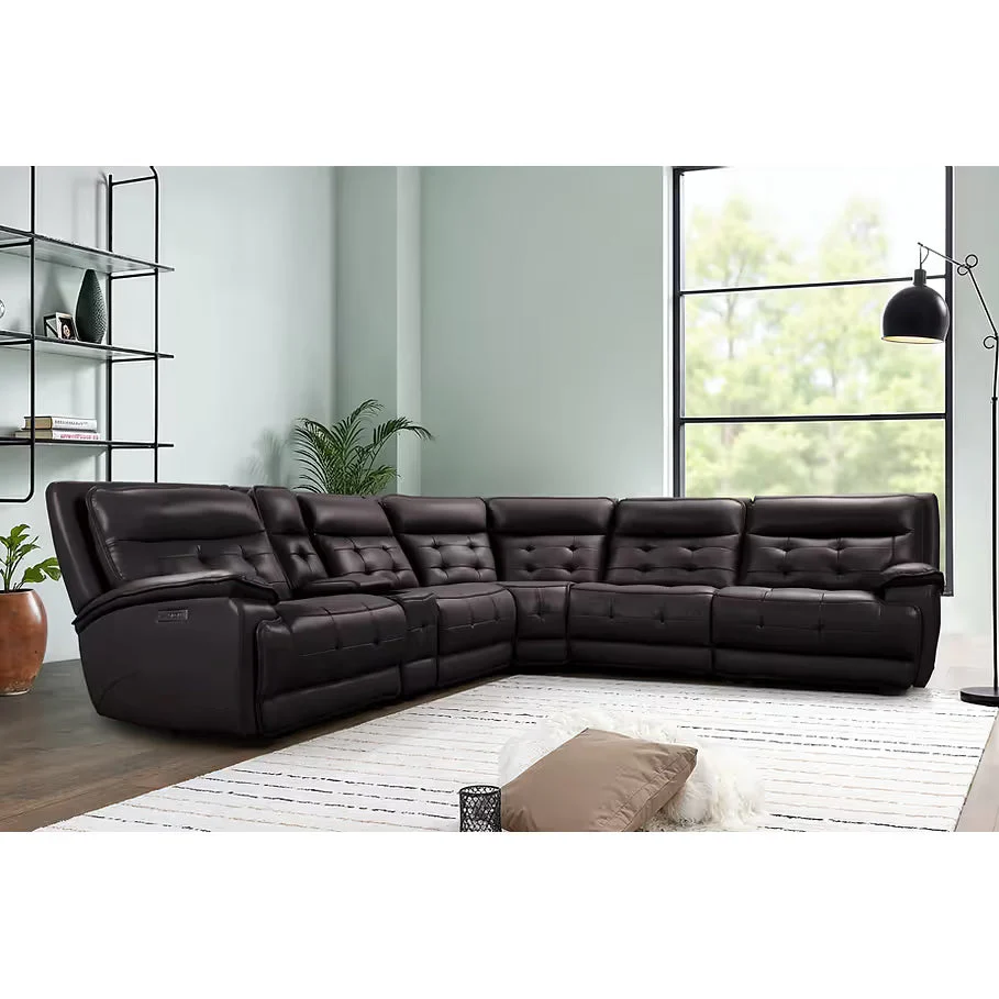 Starlight Brown Power/Adj Headrest Reclining Sectional - Image 2