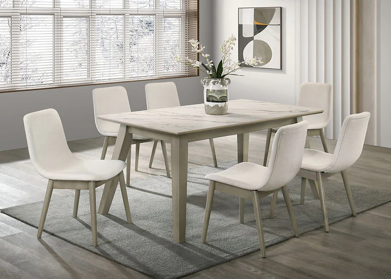 Dorri White Dining Room Set - Image 1