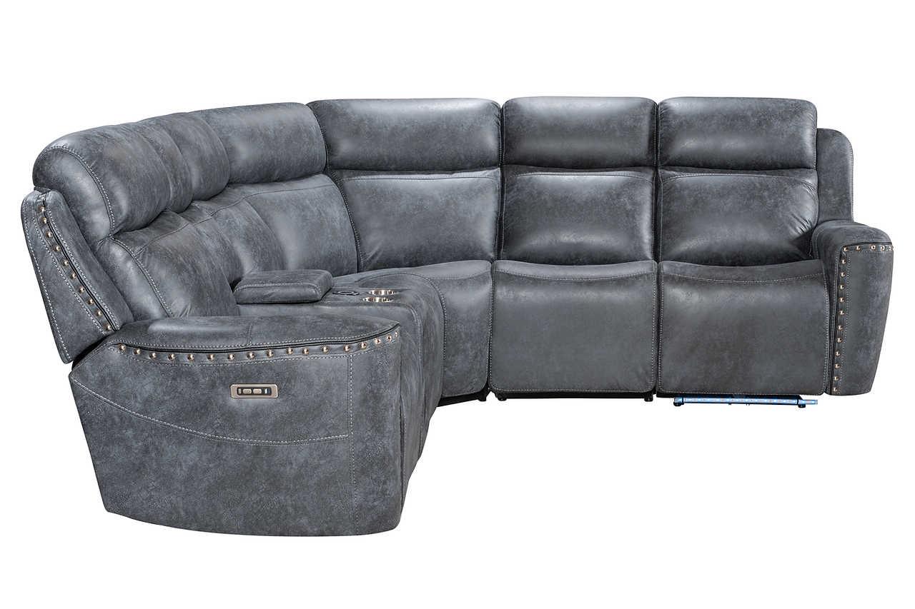 Romi Grey Power Reclining Sectional - Image 2