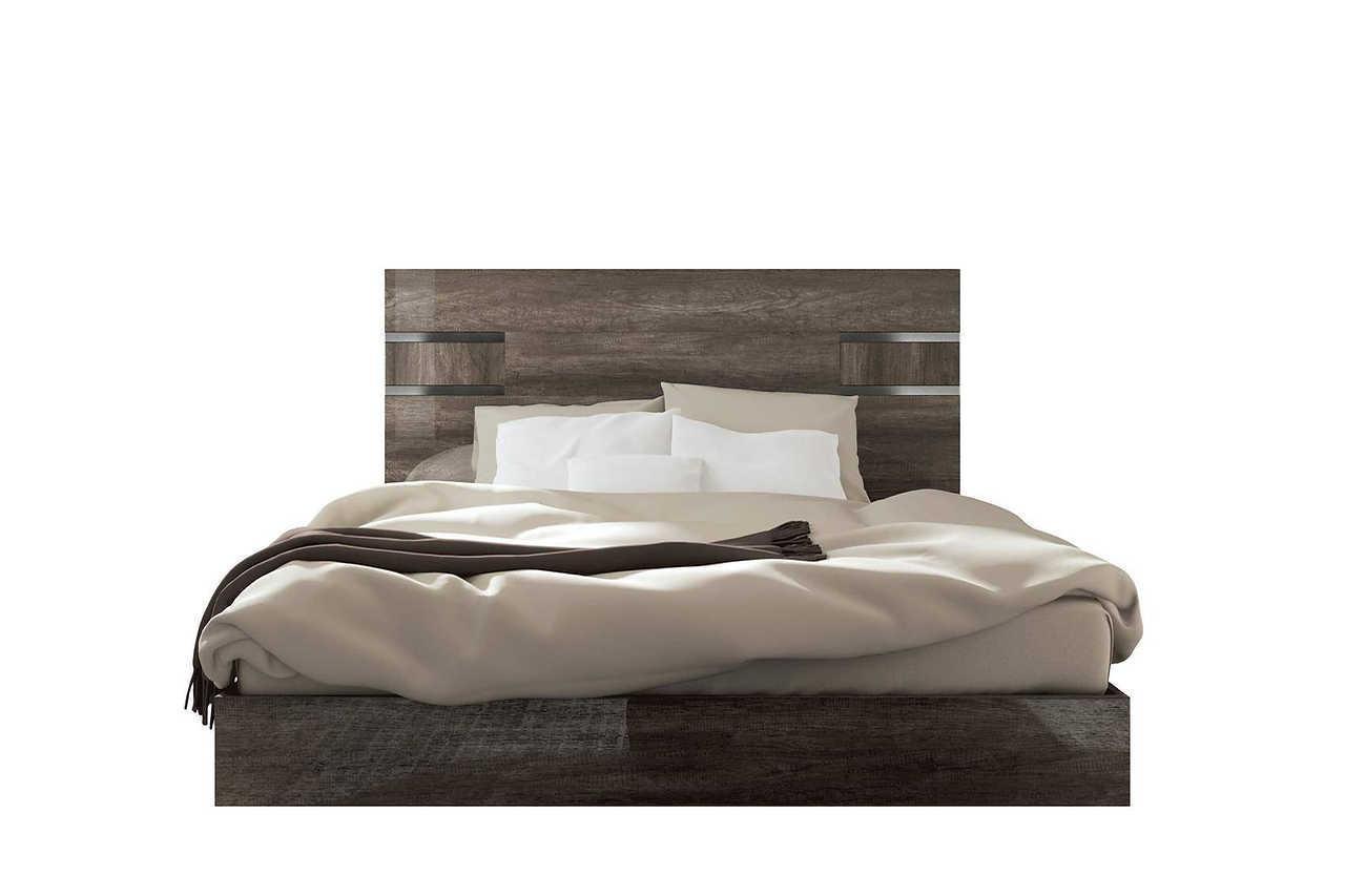 Medea Vintage Oak Italian Queen Bed - Image 1